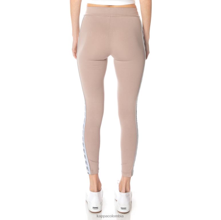 Kappa mujer 22 leggins banda garpie beige B8N4D395