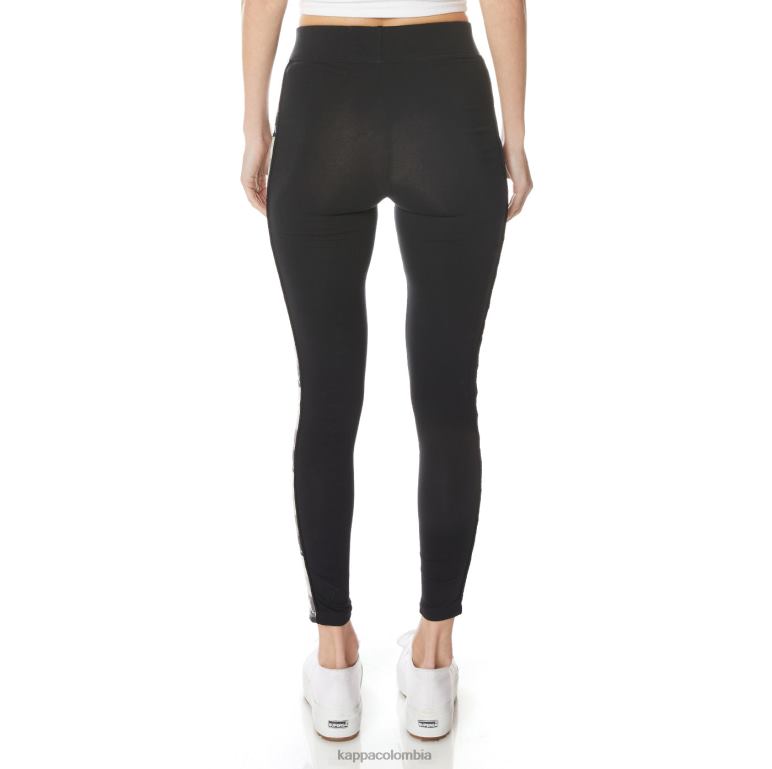 Kappa mujer leggins 222 banda leo azabache negro B8N4D392