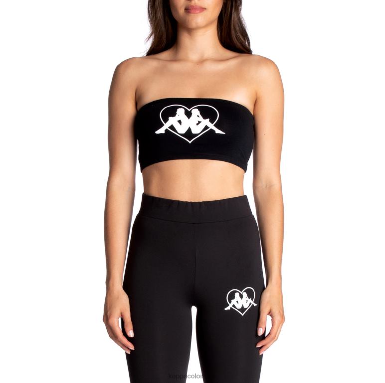 Kappa mujer auténtico bandeau koszalin azabache negro B8N4D386