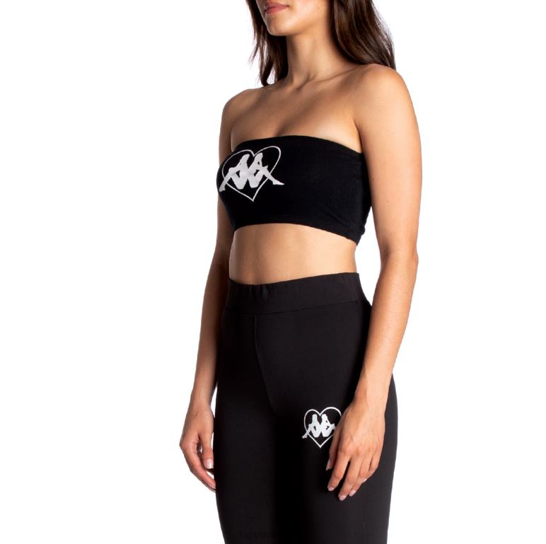 Kappa mujer auténtico bandeau koszalin azabache negro B8N4D386