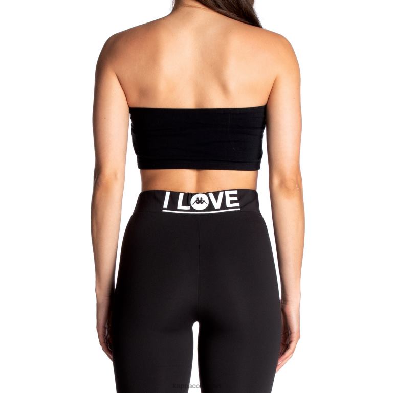 Kappa mujer auténtico bandeau koszalin azabache negro B8N4D386