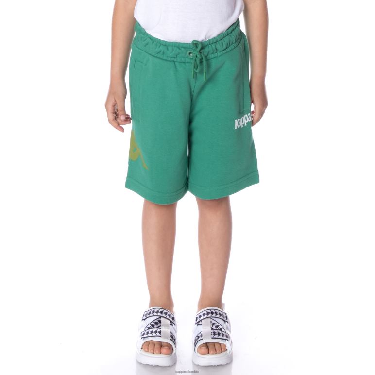Kappa niños pantalones cortos de sangone auténticos para niños verde B8N4D786