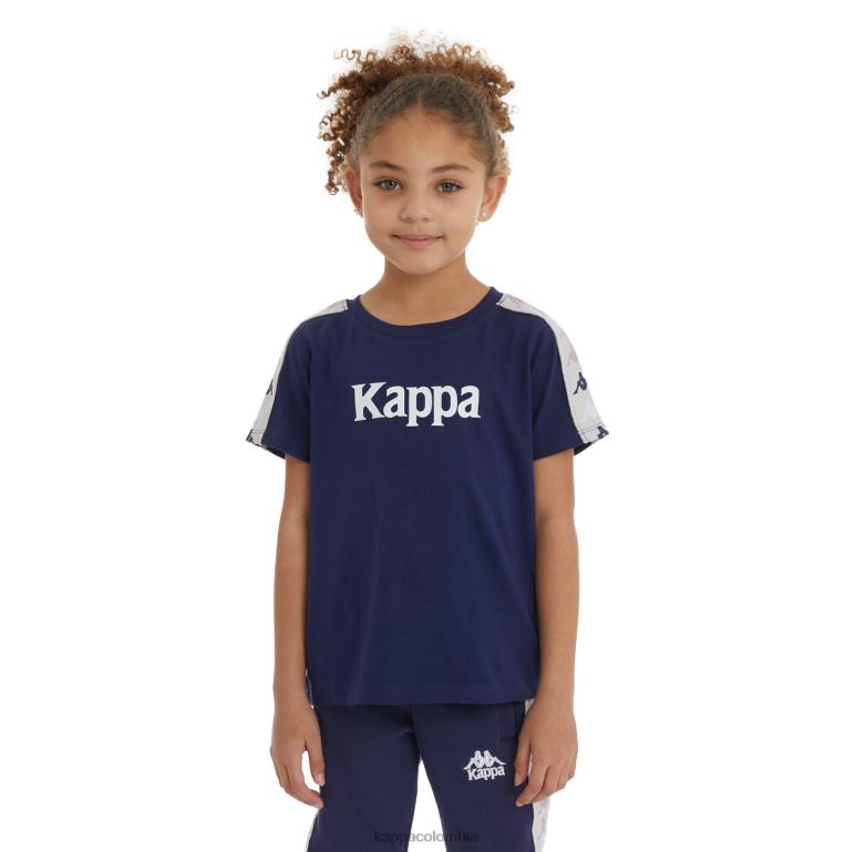 Kappa niños camiseta 222 banda deto 2 niños Armada B8N4D732