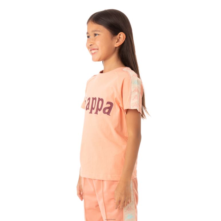 Kappa niños camiseta 222 banda deto niño coral rosa B8N4D778