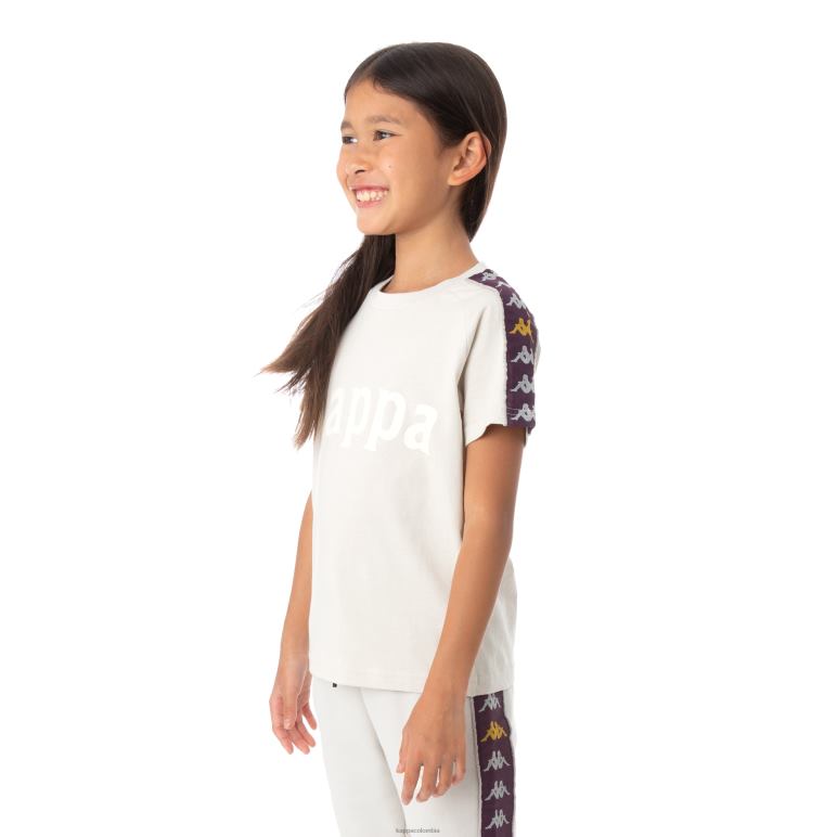Kappa niños camiseta 222 banda deto niño gris plata B8N4D782