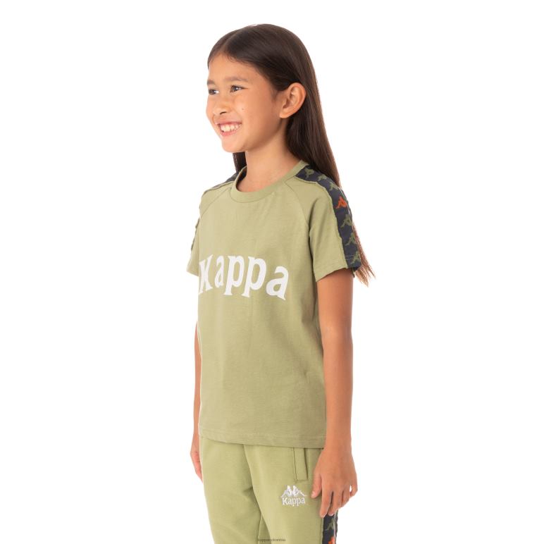 Kappa niños camiseta 222 banda deto niño salvia verde B8N4D777
