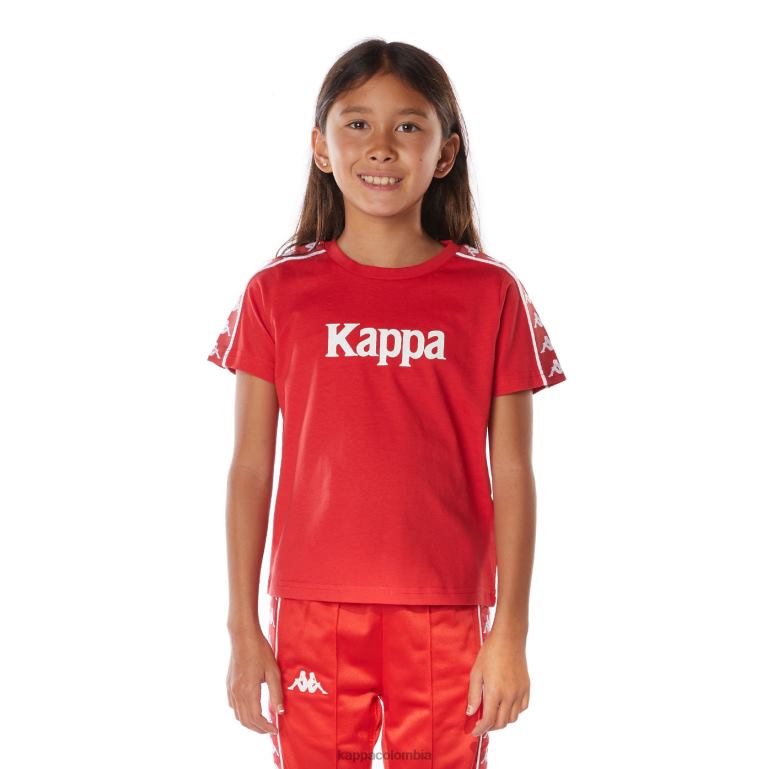 Kappa niños camiseta 222 banda torio niño rojo B8N4D671