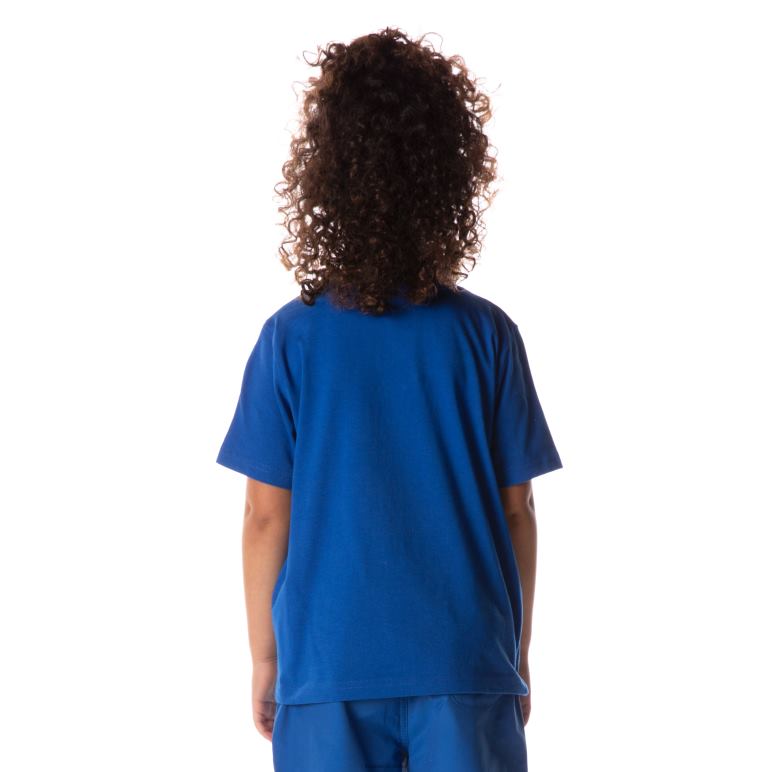 Kappa niños camiseta bant con cinta del logo para niños azul B8N4D710