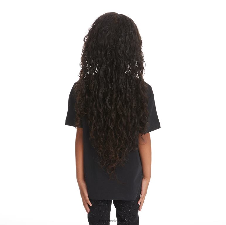 Kappa niños camiseta bant con cinta del logo para niños humo negro B8N4D737