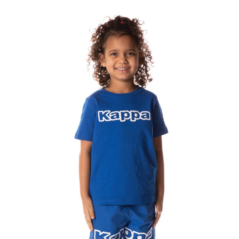 Kappa niños camiseta con logo cabal azul B8N4D706