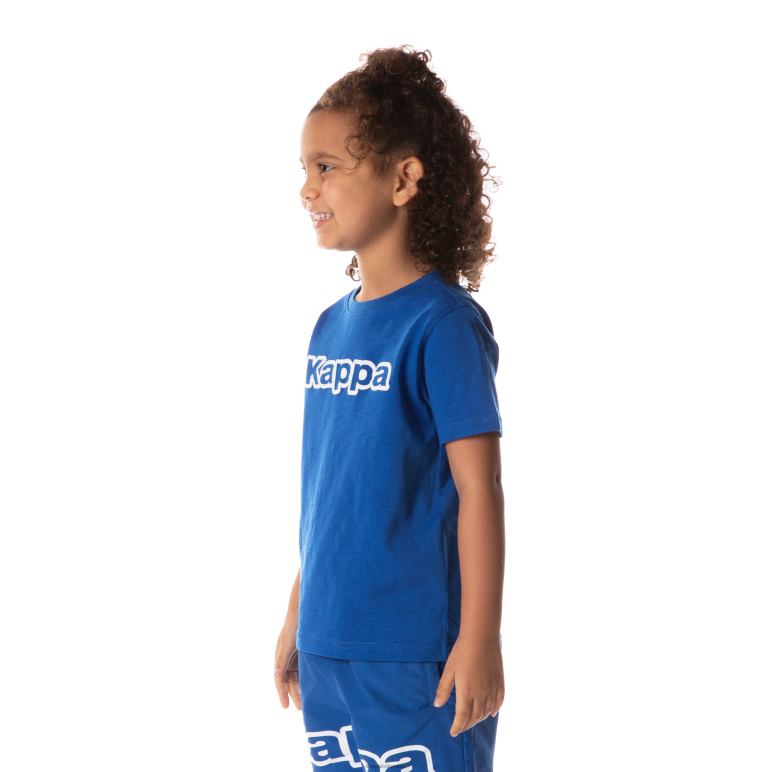 Kappa niños camiseta con logo cabal azul B8N4D706