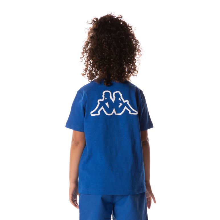 Kappa niños camiseta con logo cabal azul B8N4D706