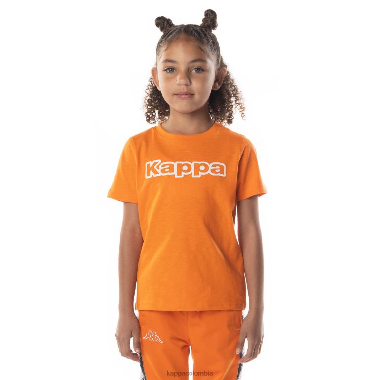 Kappa niños camiseta con logo cabal naranja B8N4D705