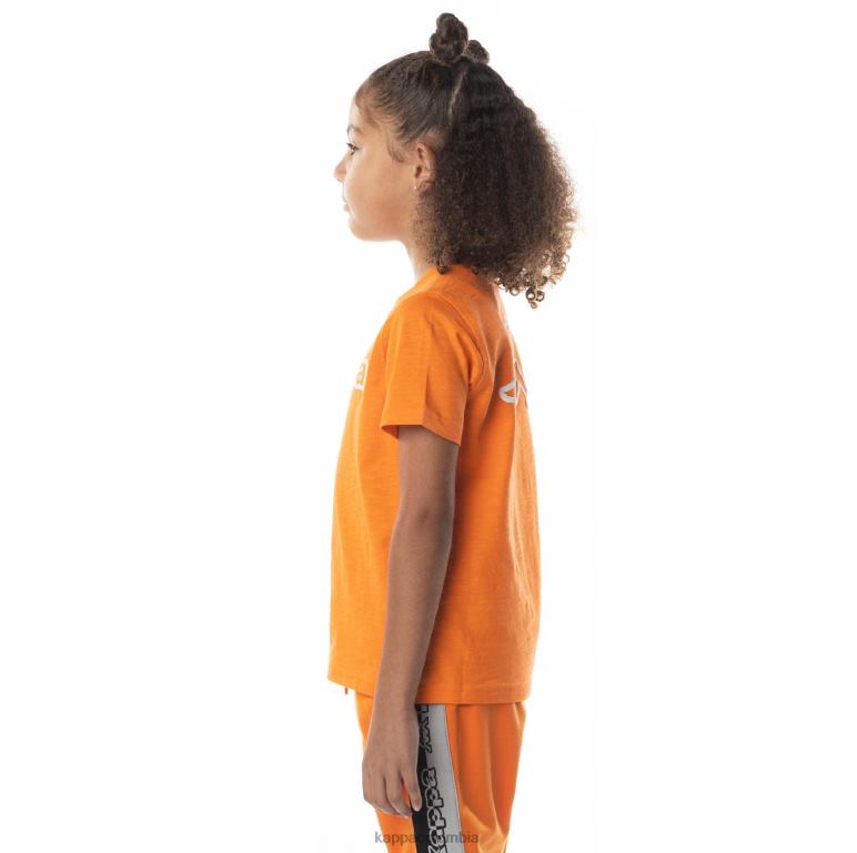 Kappa niños camiseta con logo cabal naranja B8N4D705
