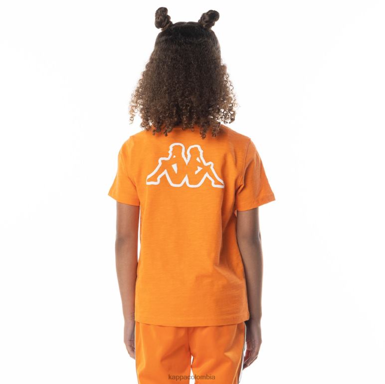 Kappa niños camiseta con logo cabal naranja B8N4D705
