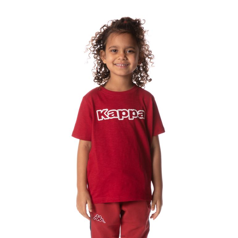 Kappa niños camiseta con logo cabal rojo B8N4D707