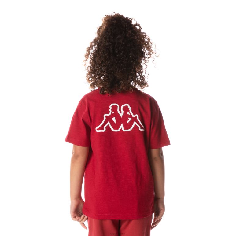 Kappa niños camiseta con logo cabal rojo B8N4D707