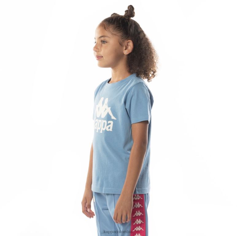 Kappa niños camiseta esstesi auténtica para niños arena azul claro B8N4D692