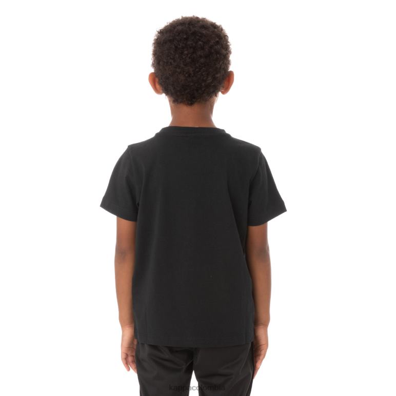 Kappa niños camiseta estessi niños auténtica humo negro B8N4D763