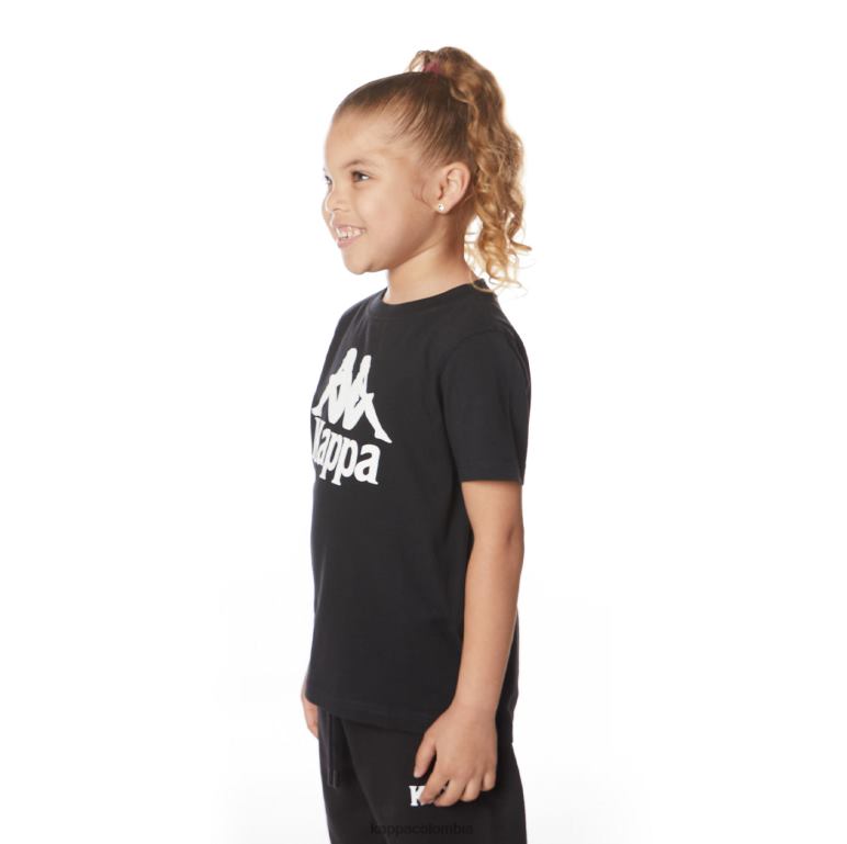 Kappa niños camiseta estessi niños auténtica negro azabache B8N4D651
