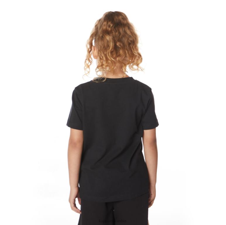 Kappa niños camiseta estessi niños auténtica negro azabache B8N4D651