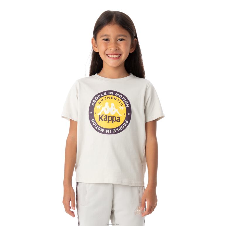 Kappa niños camiseta franker autentica niños gris plata B8N4D780