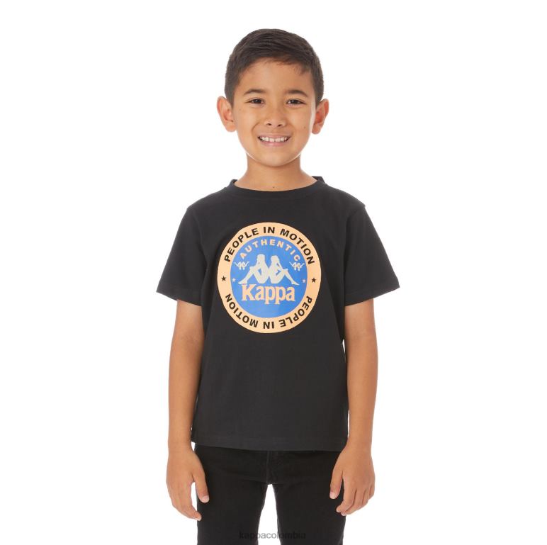 Kappa niños camiseta franker autentica niños negro B8N4D773