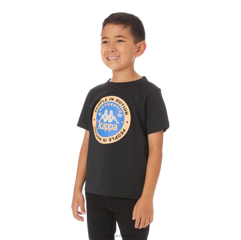 Kappa niños camiseta franker autentica niños negro B8N4D773