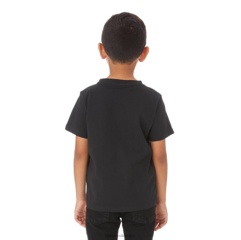Kappa niños camiseta franker autentica niños negro B8N4D773