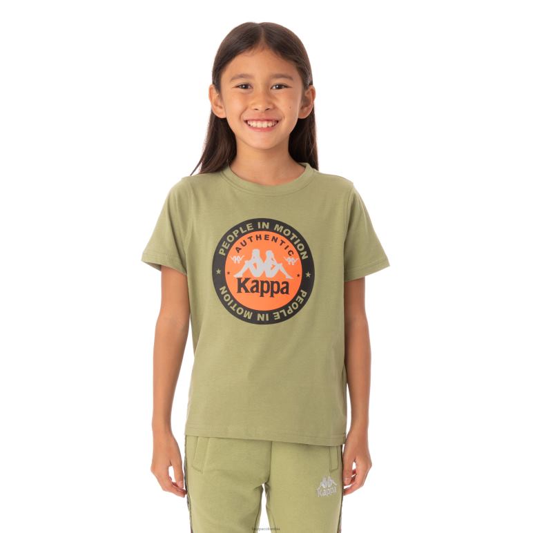 Kappa niños camiseta franker autentica niños salvia verde B8N4D772