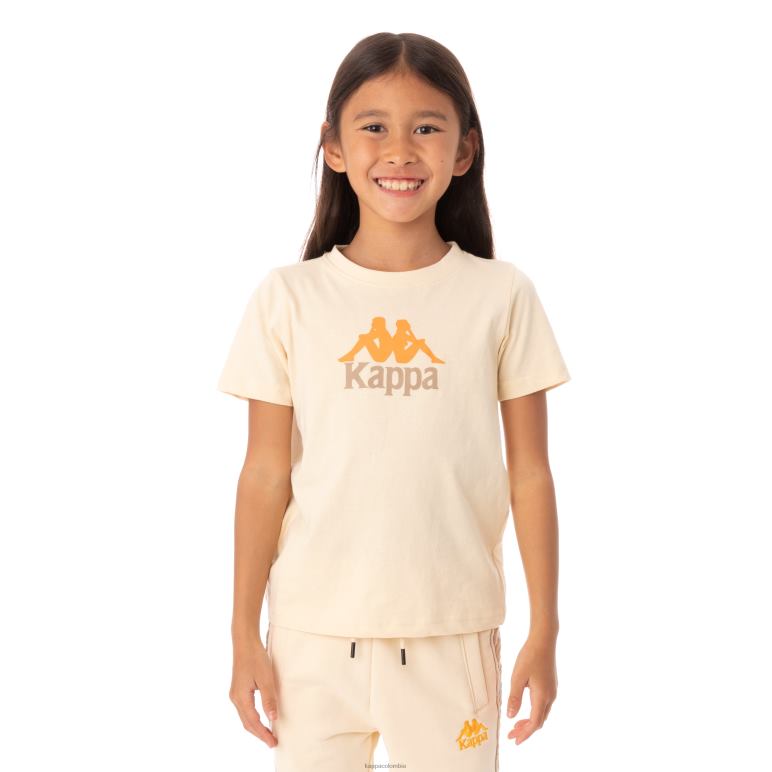 Kappa niños camiseta molongio auténtica para niños beige B8N4D781