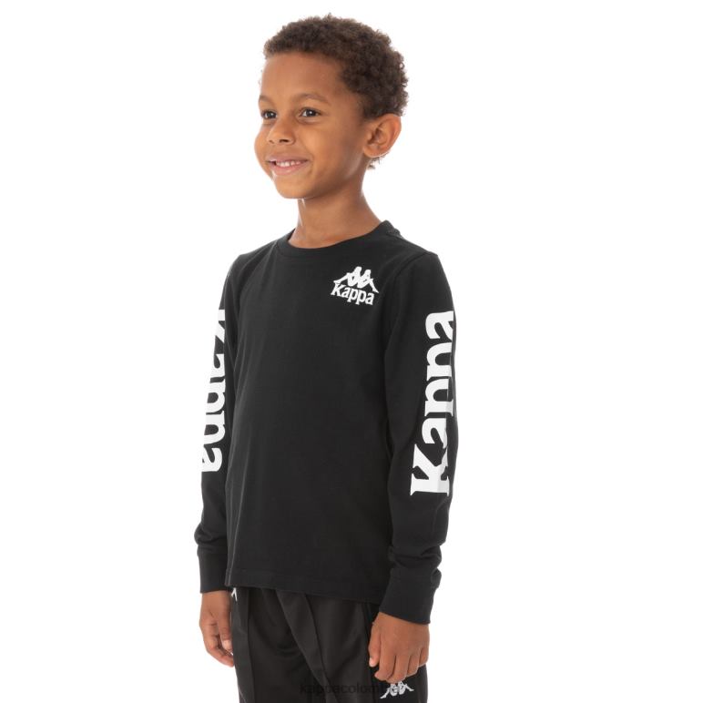 Kappa niños camiseta niño autentica ruiz 2 humo negro B8N4D760