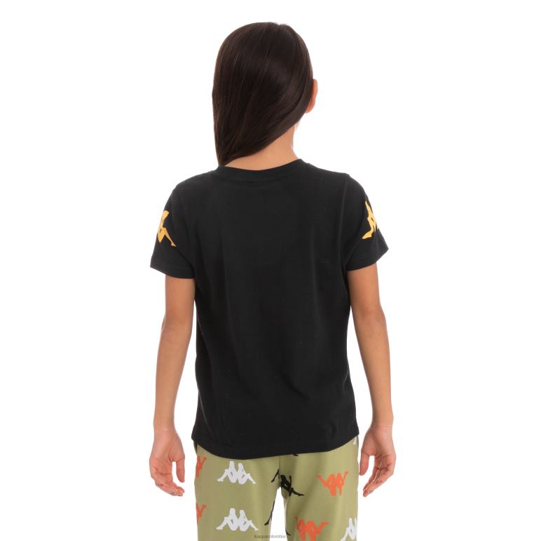 Kappa niños camiseta paroo auténtica para niños humo negro B8N4D758