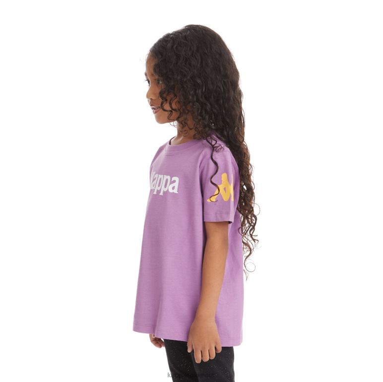 Kappa niños camiseta paroo auténtica para niños lavanda violeta B8N4D741