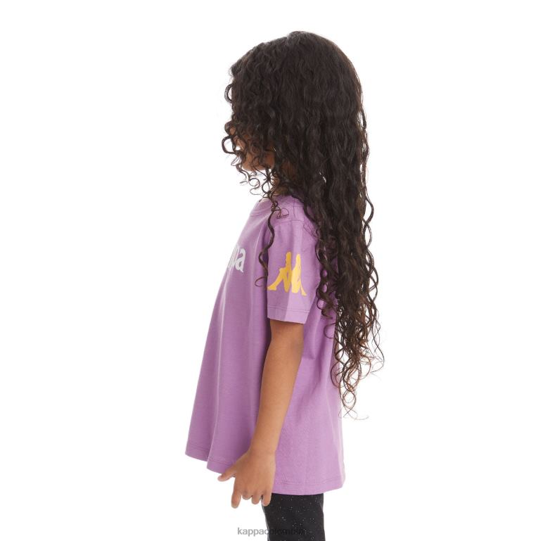 Kappa niños camiseta paroo auténtica para niños lavanda violeta B8N4D741