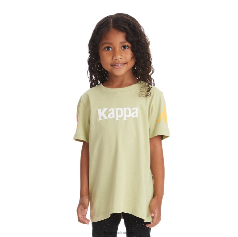 Kappa niños camiseta paroo auténtica para niños salvia verde B8N4D740