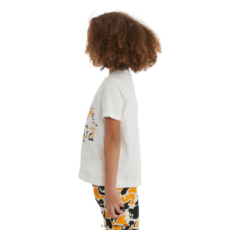 Kappa niños camiseta phullo auténtica para niños humo negro naranja claro B8N4D718