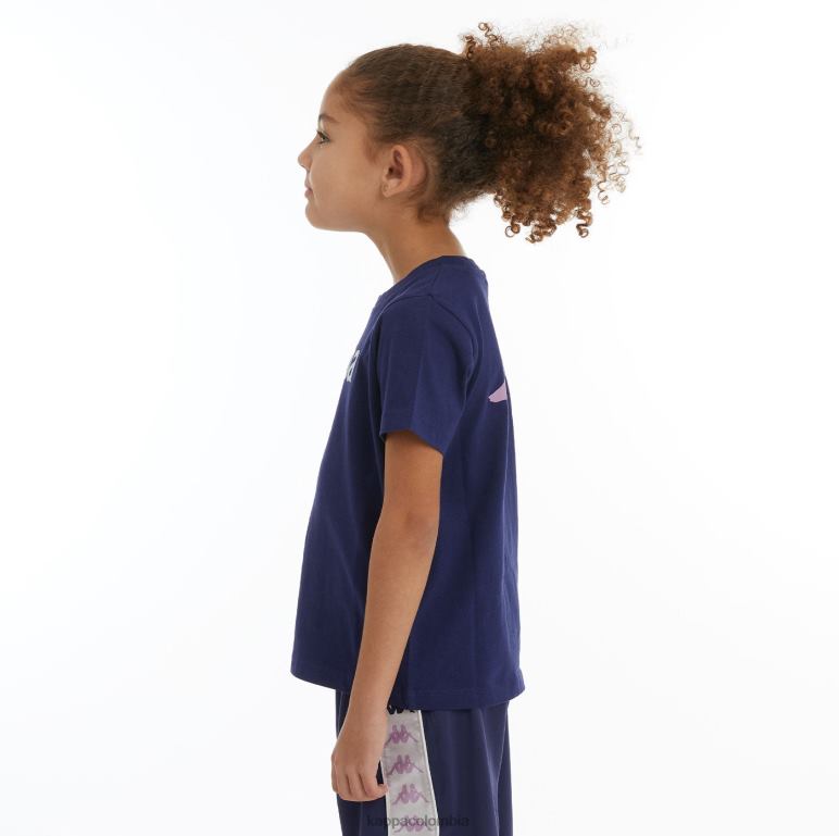 Kappa niños camiseta runis autentica para niños blanco marino B8N4D728