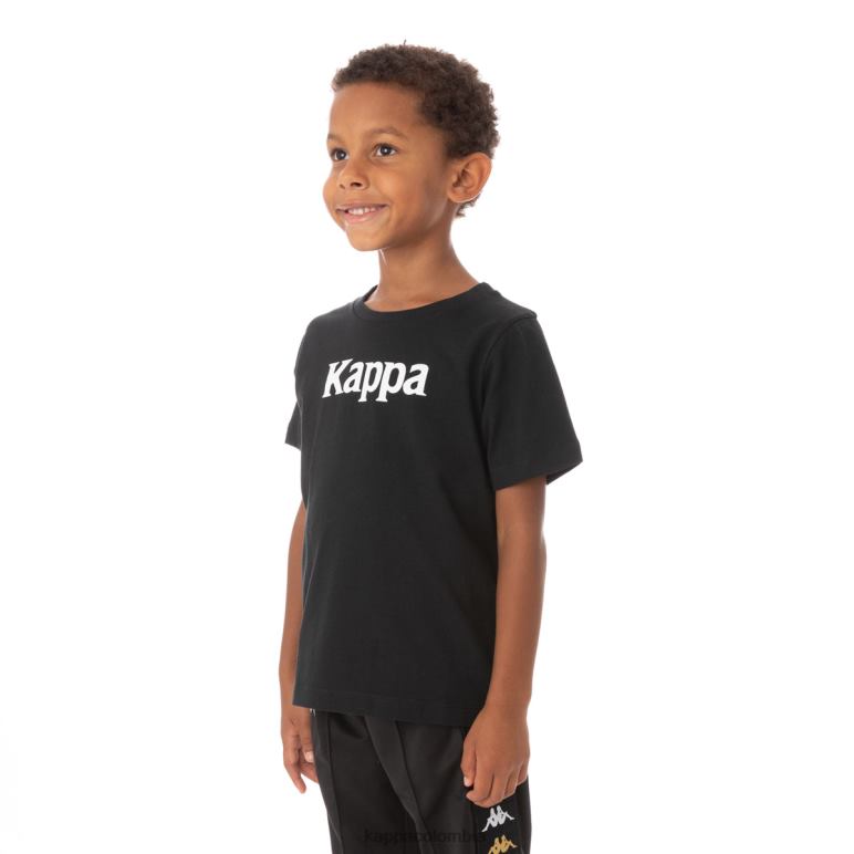 Kappa niños camiseta runis autentica para niños humo negro B8N4D759