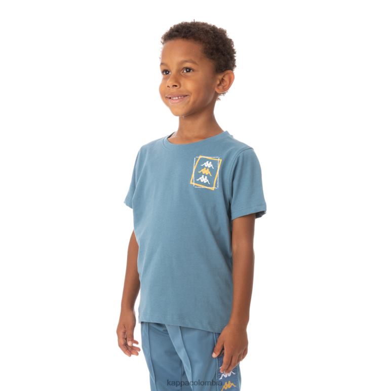 Kappa niños camiseta vlado auténtica para niños azul claro B8N4D753