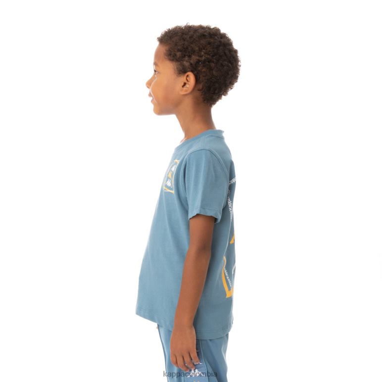 Kappa niños camiseta vlado auténtica para niños azul claro B8N4D753