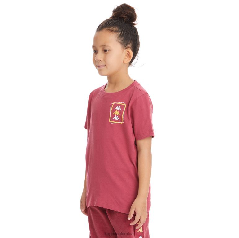 Kappa niños camiseta vlado auténtica para niños borgoña B8N4D754