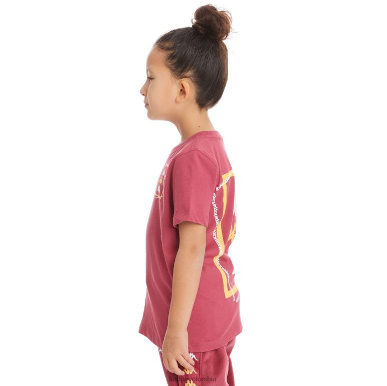Kappa niños camiseta vlado auténtica para niños borgoña B8N4D754