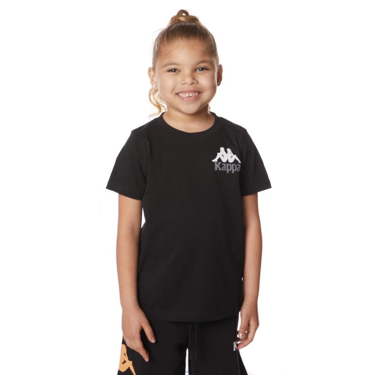 Kappa niños camiseta niños authentic ables azabache negro B8N4D640