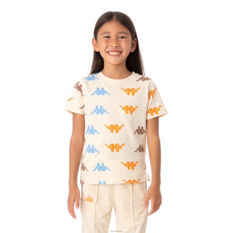 Kappa niños camiseta stavoren auténtica para niños beige B8N4D639