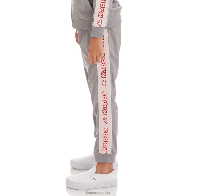 Kappa niños pantalones de chándal alic 2 con cinta del logo para niños gris B8N4D484