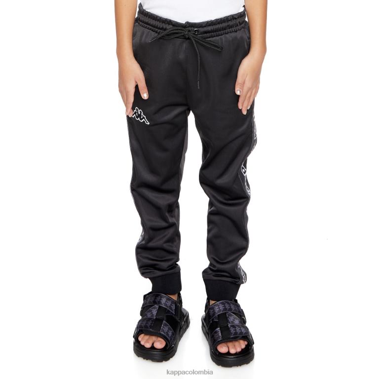 Kappa niños pantalones de chándal alic 2 con cinta del logo para niños humo negro B8N4D454