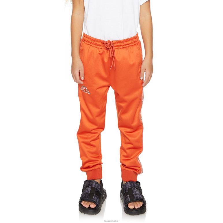 Kappa niños pantalones de chándal alic 2 con cinta del logo para niños naranja quemada B8N4D453