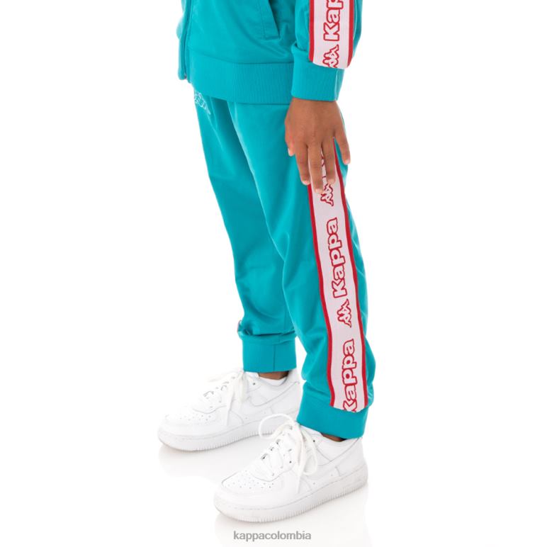 Kappa niños pantalones de chándal alic 2 con cinta del logo para niños pavo real B8N4D492