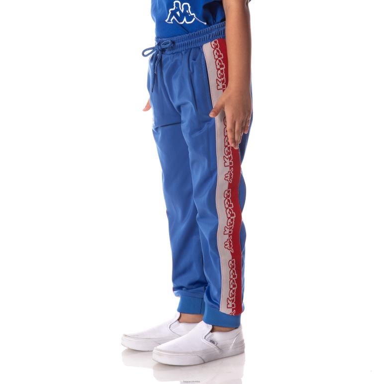 Kappa niños pantalones de chándal con cinta del logo azul B8N4D468